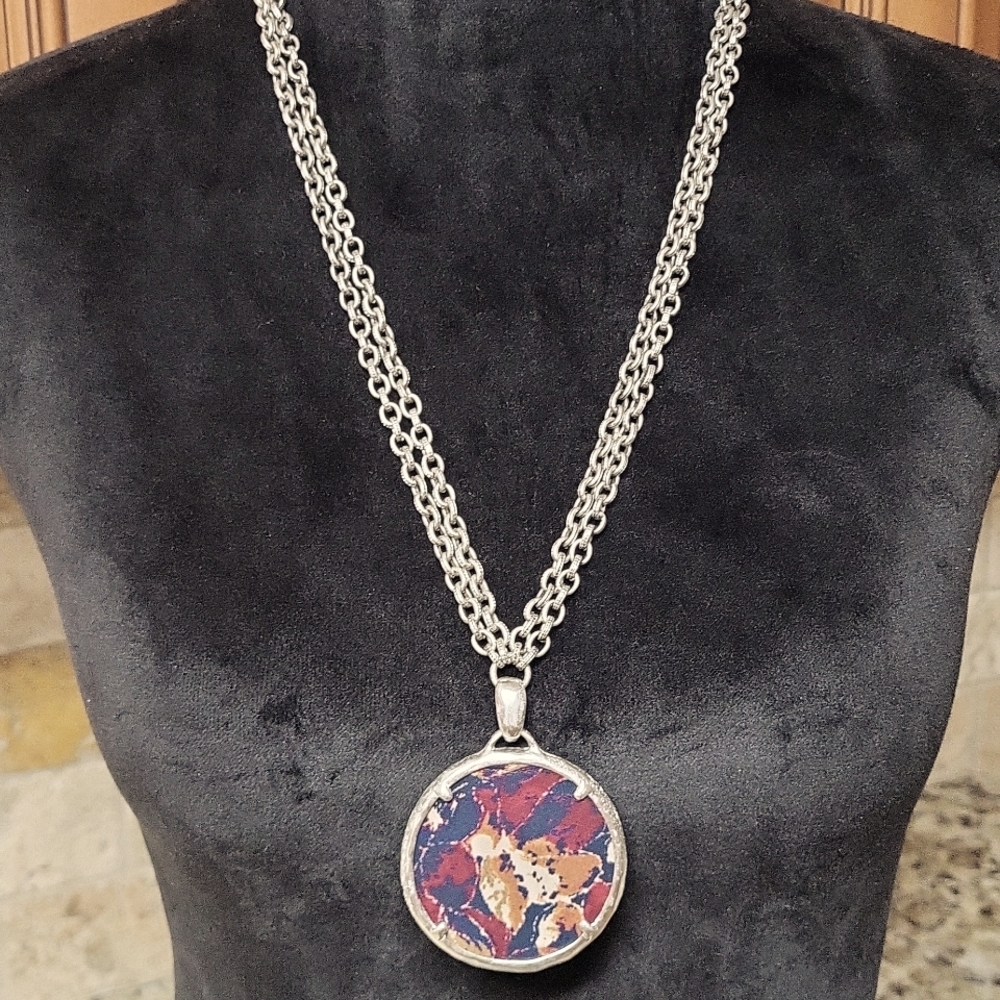 Patricia Nash Scarlet Bloom Necklace